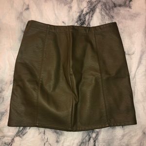 Faux Leather mini skirt